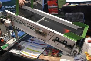 Greentronics had this slick mini-conveyor on display at Potato Expo.