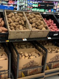 Foodservice product being sold in retail at Walmart in Columbus, OH.