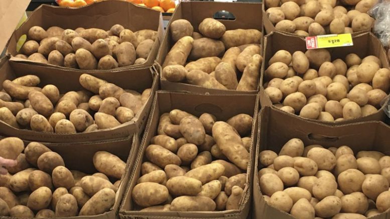 Picture of Foodservice potatoes being sold in retail at an HEB store in Austin, TX.