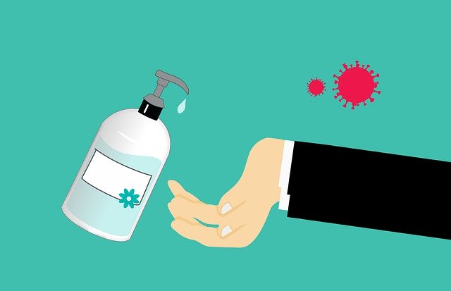 Hand sanitizer illustration by Mohamed Hassan.M