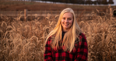 Hannah Borg, 22, of Wakefield, Nebraska, is the 2020 Syngenta #RootedinAg Contest grand prizewinner. In her winning video entry, Borg pays tribute to the matriarch of their sixth-generation family farm - her grandmother, Lois Borg.